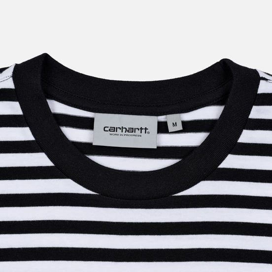 Мужская футболка Carhartt WIP S/S Haldon Stripe Black/White