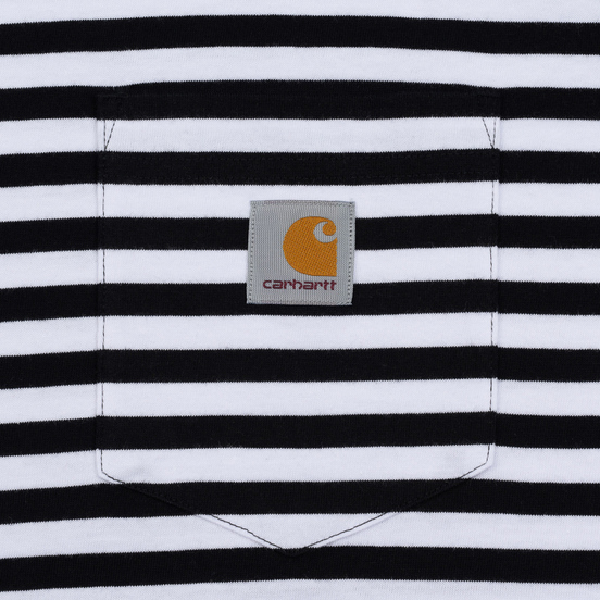 Мужская футболка Carhartt WIP S/S Haldon Stripe Black/White