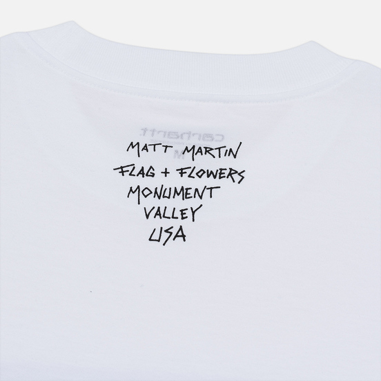 Мужская футболка Carhartt WIP S/S Matt Martin Flags White