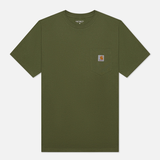 Мужская футболка Carhartt WIP S/S Pocket Dollar Green