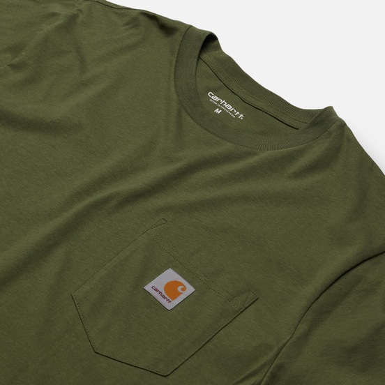 Мужская футболка Carhartt WIP S/S Pocket Dollar Green
