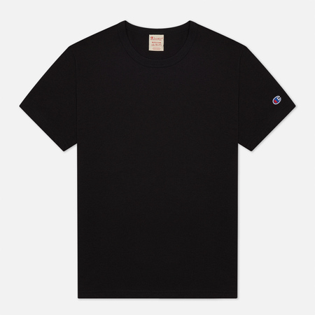 Мужская футболка Champion Reverse Weave Classic Crew Neck Premium, цвет чёрный, размер XS