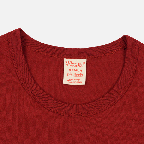 Мужская футболка Champion Reverse Weave Classic Crew Neck Premium Dark Red