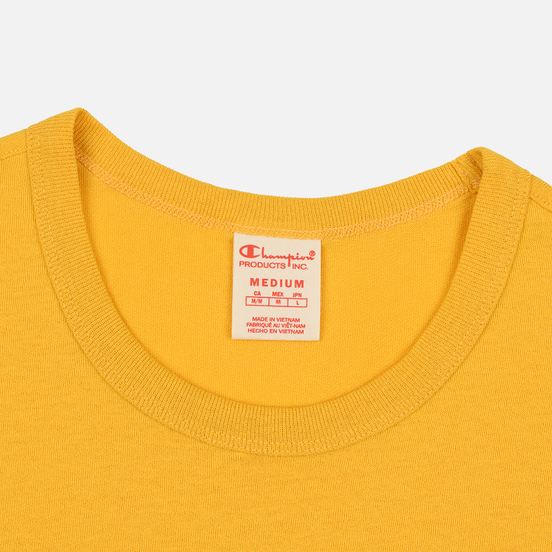 Мужская футболка Champion Reverse Weave Classic Crew Neck Premium Golden Rod