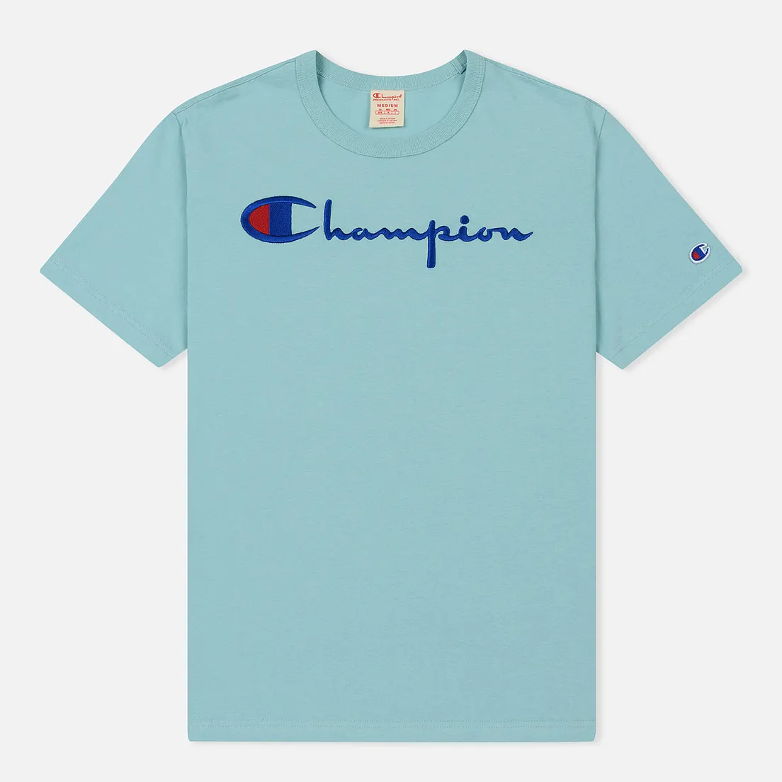 Champion Reverse Weave Мужская футболка Classic Crew Neck Script Logo