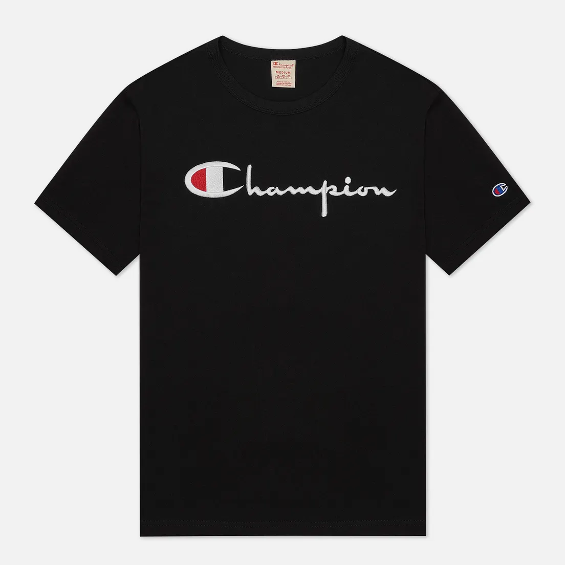 Champion Reverse Weave Мужская футболка Classic Crew Neck Script Logo
