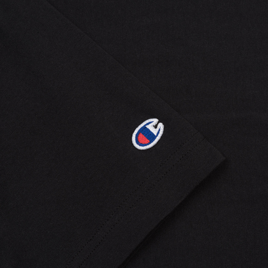 Мужская футболка Champion Reverse Weave Classic Crew Neck Script Logo Black