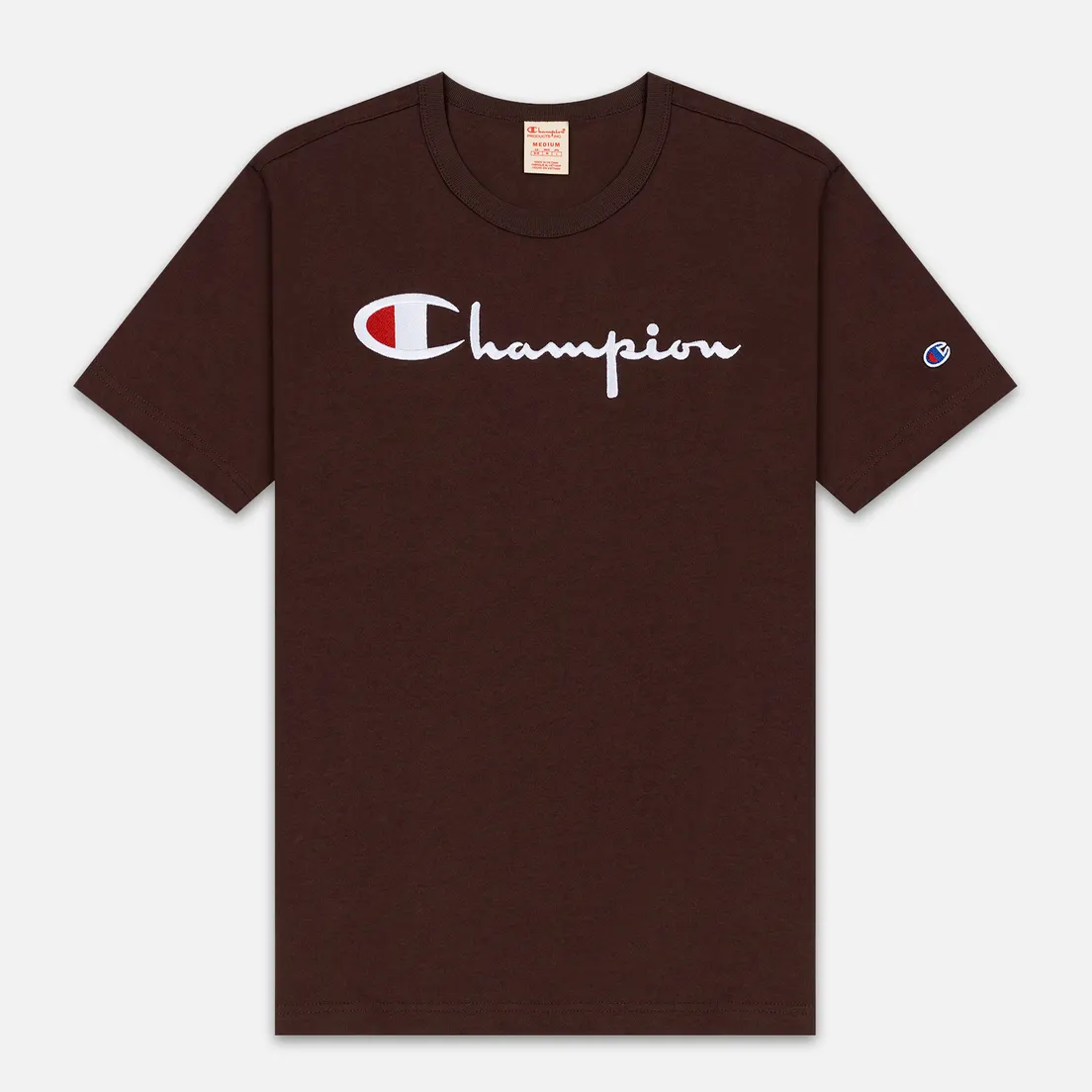 Champion Reverse Weave Мужская футболка Classic Crew Neck Script Logo