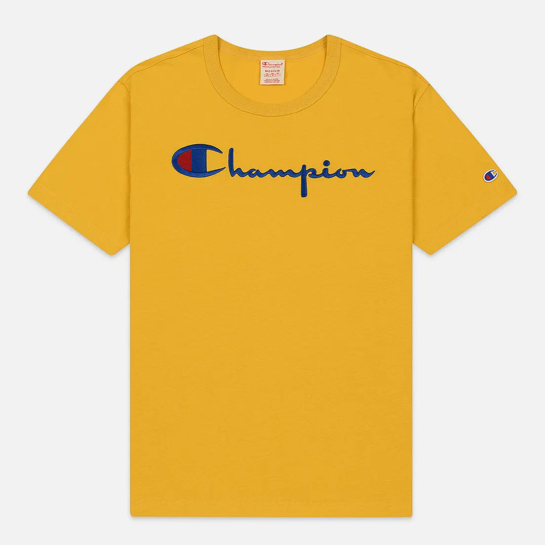 Champion Reverse Weave Мужская футболка Classic Crew Neck Script Logo