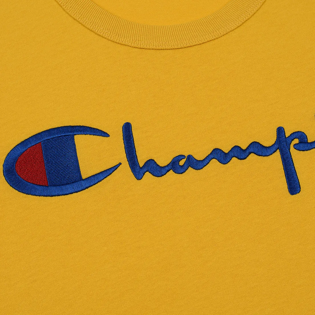 Champion Reverse Weave Мужская футболка Classic Crew Neck Script Logo