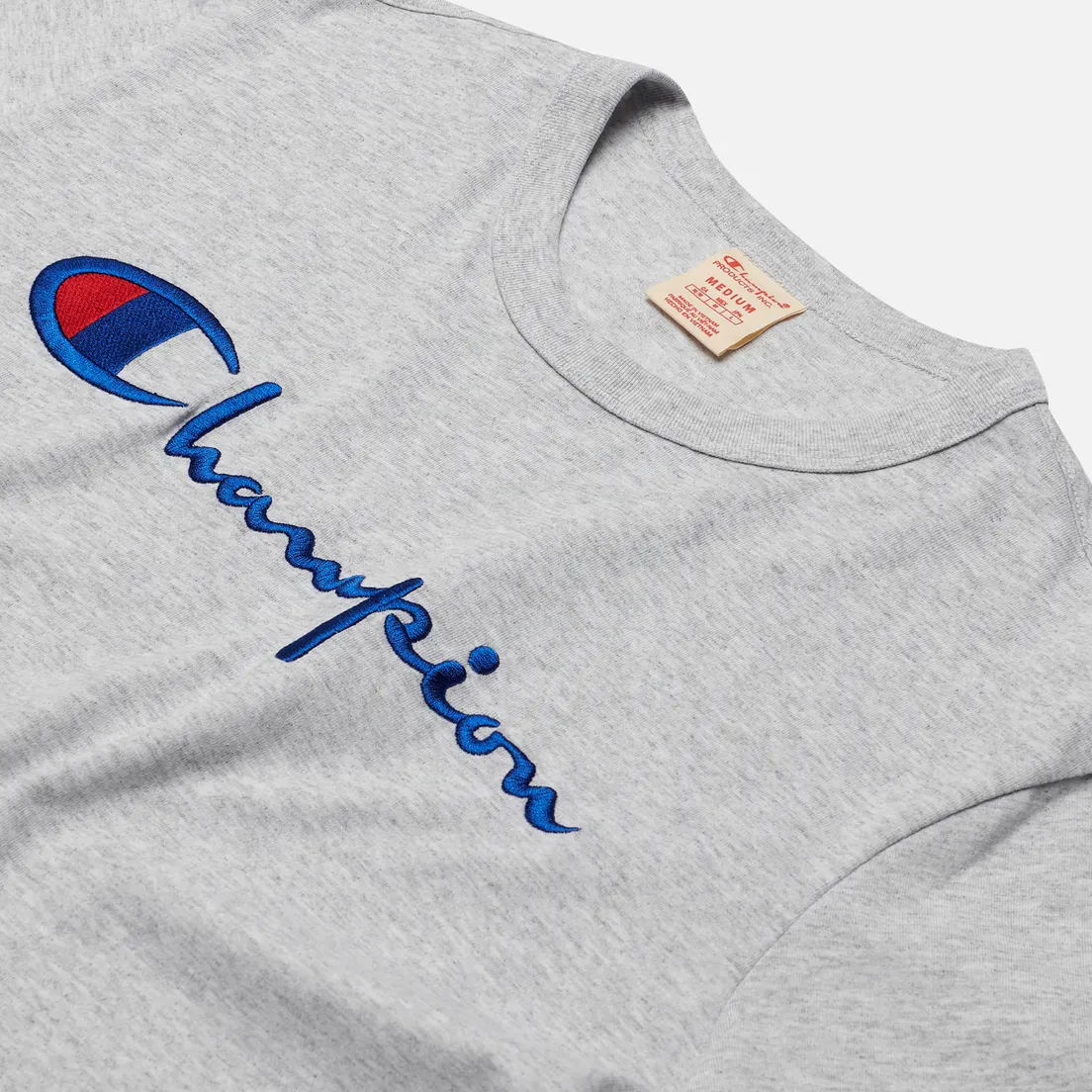 Champion Reverse Weave Мужская футболка Classic Crew Neck Script Logo
