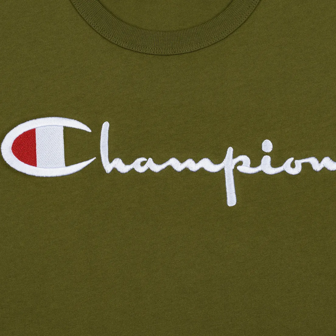 Champion Reverse Weave Мужская футболка Classic Crew Neck Script Logo