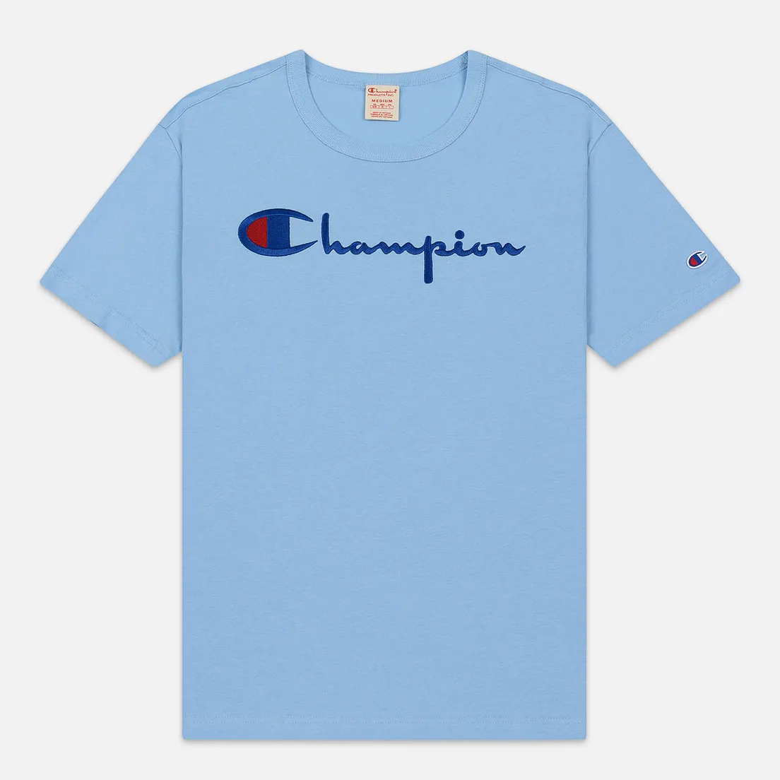 Champion Reverse Weave Мужская футболка Classic Crew Neck Script Logo