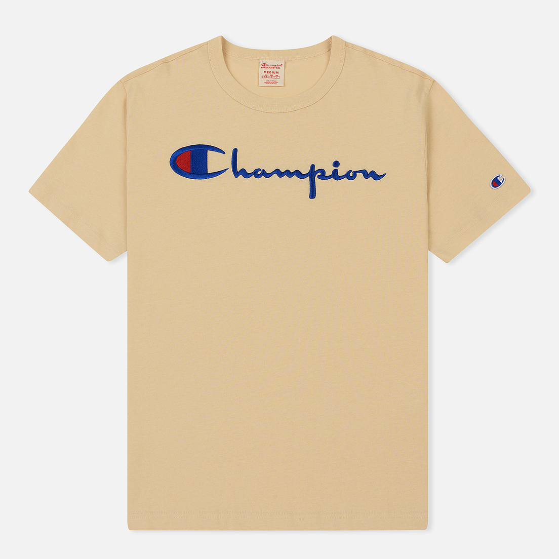 Champion Reverse Weave Мужская футболка Classic Crew Neck Script Logo