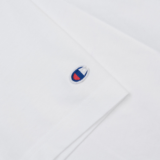Мужская футболка Champion Reverse Weave Classic Crew Neck Script Logo White