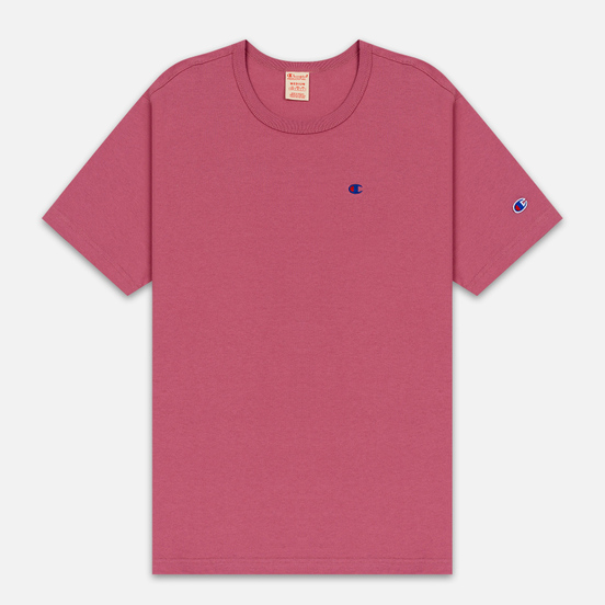 Мужская футболка Champion Reverse Weave Crew Neck Back Script Logo Heather Rose