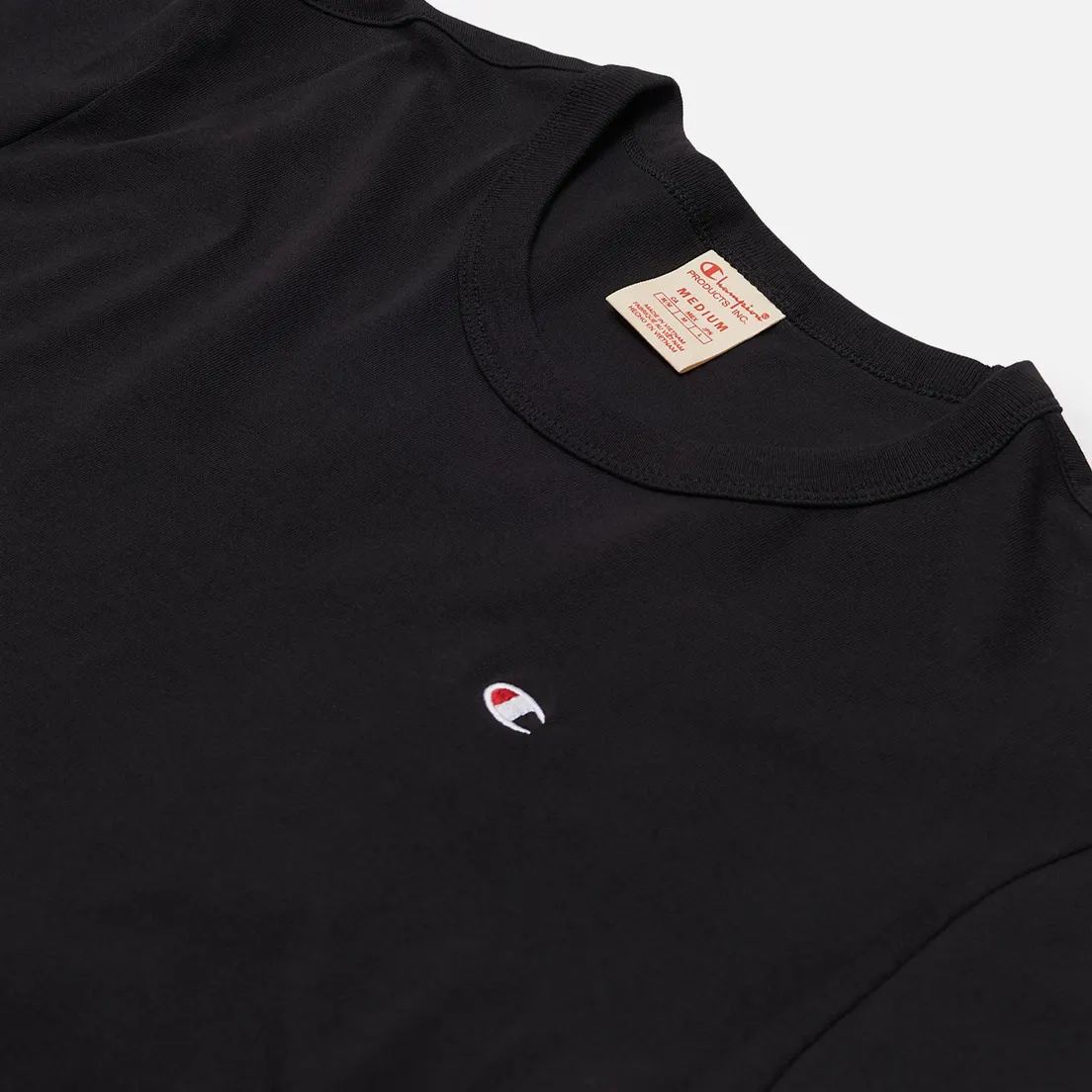 Champion Reverse Weave Мужская футболка Logo Chest & Sleeve Crew Neck