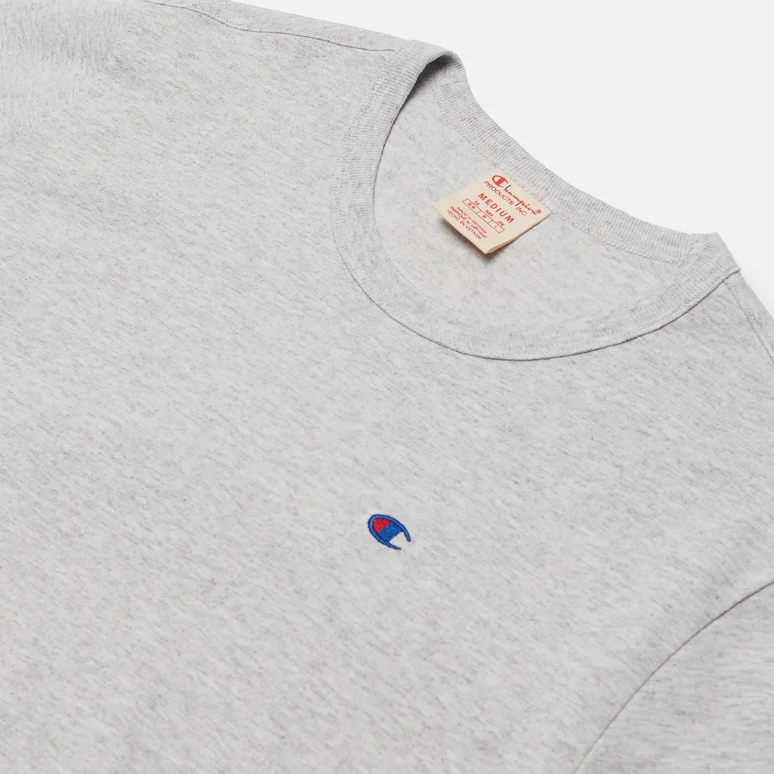 Champion Reverse Weave Мужская футболка Logo Chest & Sleeve Crew Neck