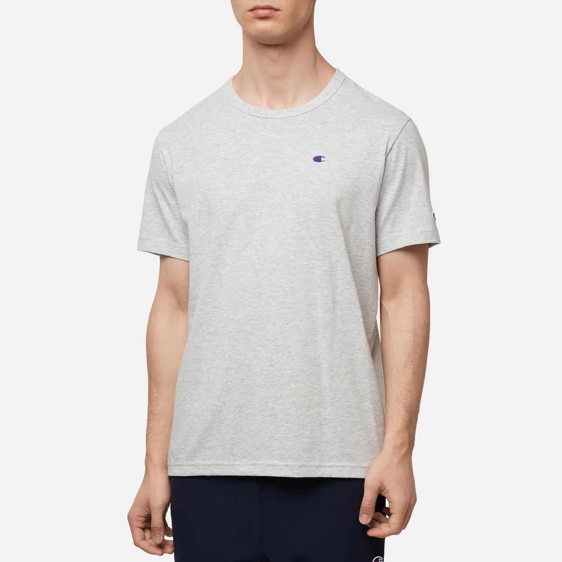 Champion Reverse Weave Мужская футболка Logo Chest & Sleeve Crew Neck