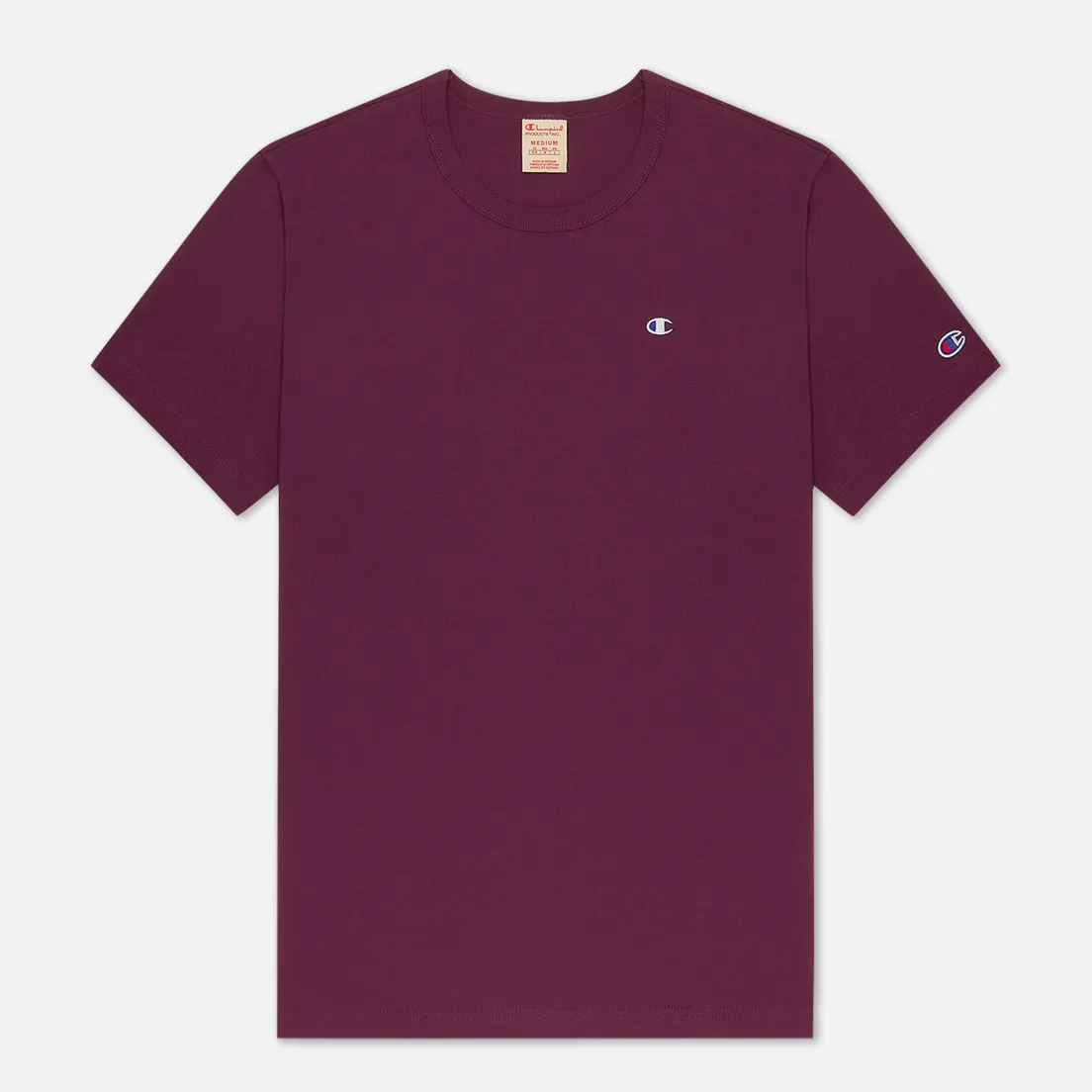 Champion Reverse Weave Мужская футболка Logo Chest & Sleeve Crew Neck