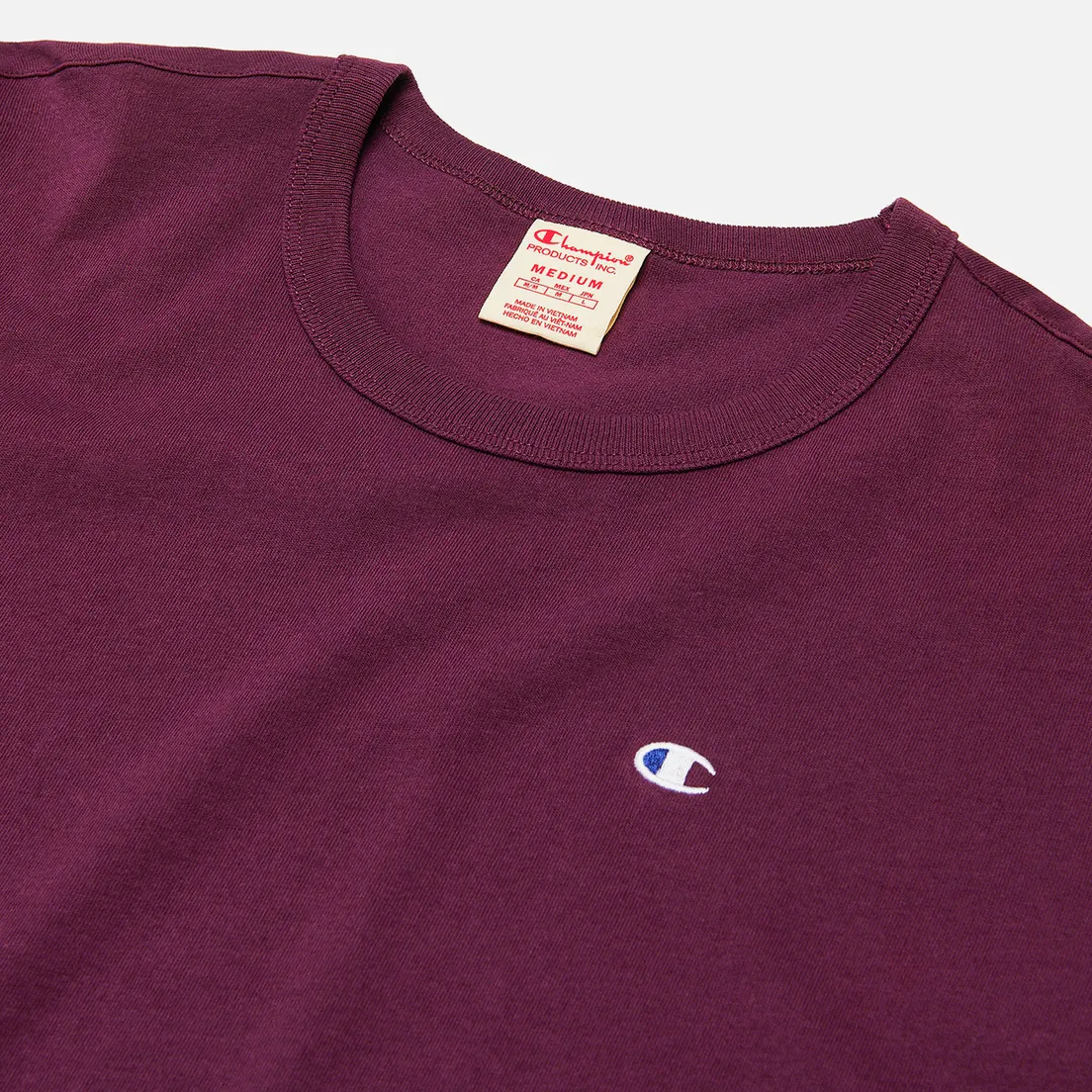 Champion Reverse Weave Мужская футболка Logo Chest & Sleeve Crew Neck