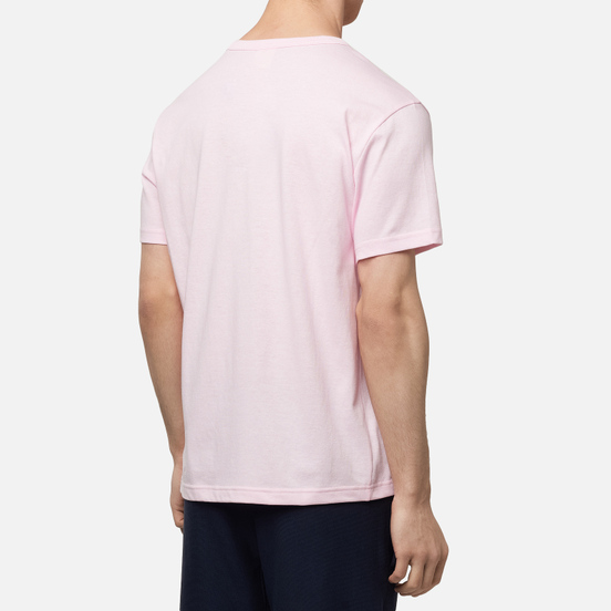 Мужская футболка Champion Reverse Weave Logo Chest & Sleeve Crew Neck Pink