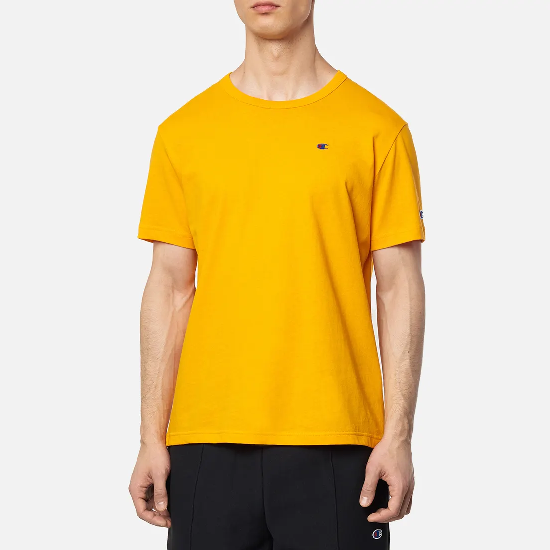 Champion Reverse Weave Мужская футболка Logo Chest & Sleeve Crew Neck