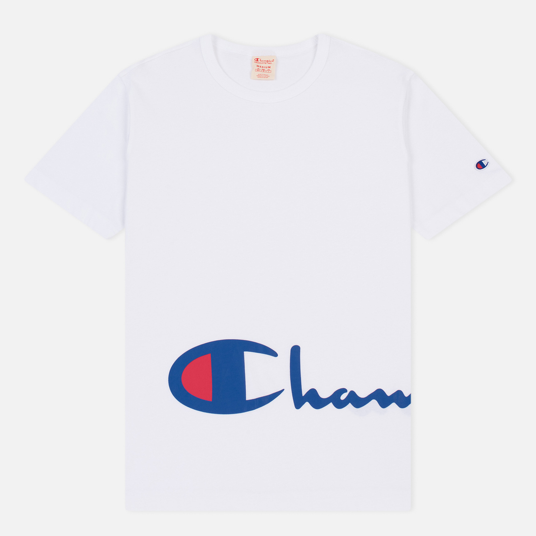 Champion Reverse Weave Мужская футболка Logo Print Crew Neck