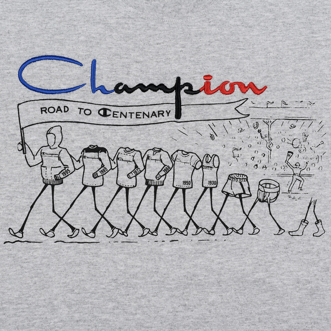 Champion Reverse Weave Мужская футболка Archive Centenary Print Crew Neck