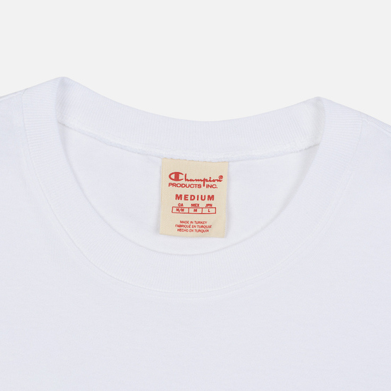 Мужская футболка Champion Reverse Weave Archive Centenary Print Crew Neck White