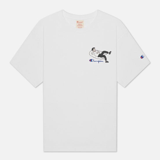 Мужская футболка Champion Reverse Weave Reclining Character Brilliant White