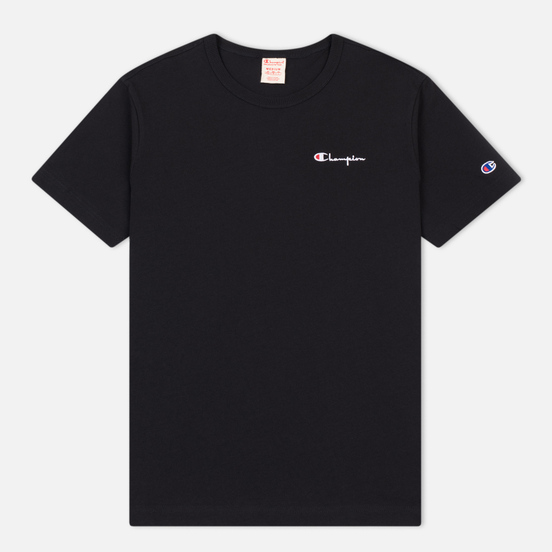 Мужская футболка Champion Reverse Weave Small Script Logo Black