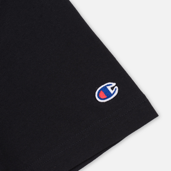 Мужская футболка Champion Reverse Weave Small Script Logo Black
