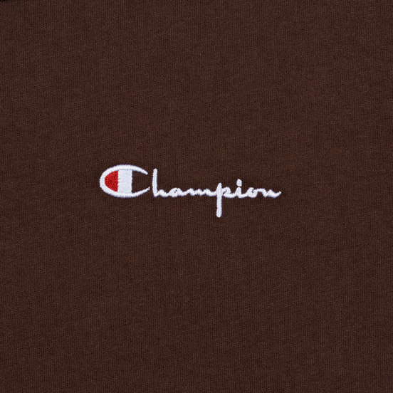 Мужская футболка Champion Reverse Weave Small Script Logo Brown