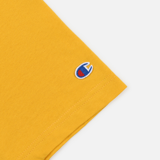 Мужская футболка Champion Reverse Weave Small Script Logo Golden Rod