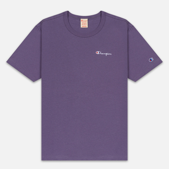 Мужская футболка Champion Reverse Weave Small Script Logo Mulled Grape