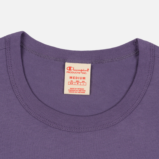 Мужская футболка Champion Reverse Weave Small Script Logo Mulled Grape