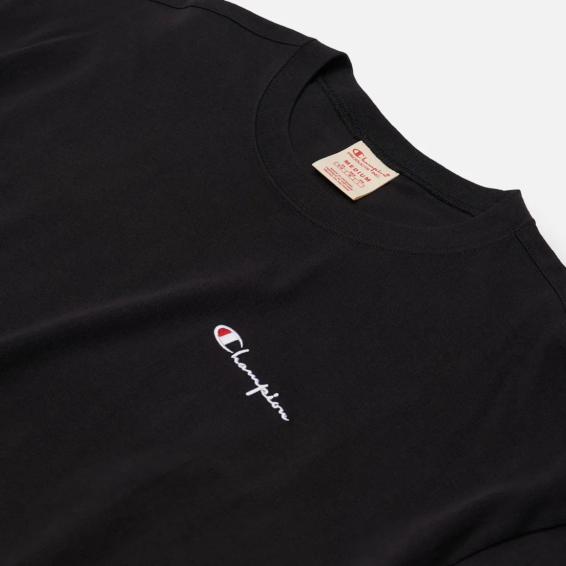 Champion Reverse Weave Мужская футболка Small Script Logo Muscle Fit