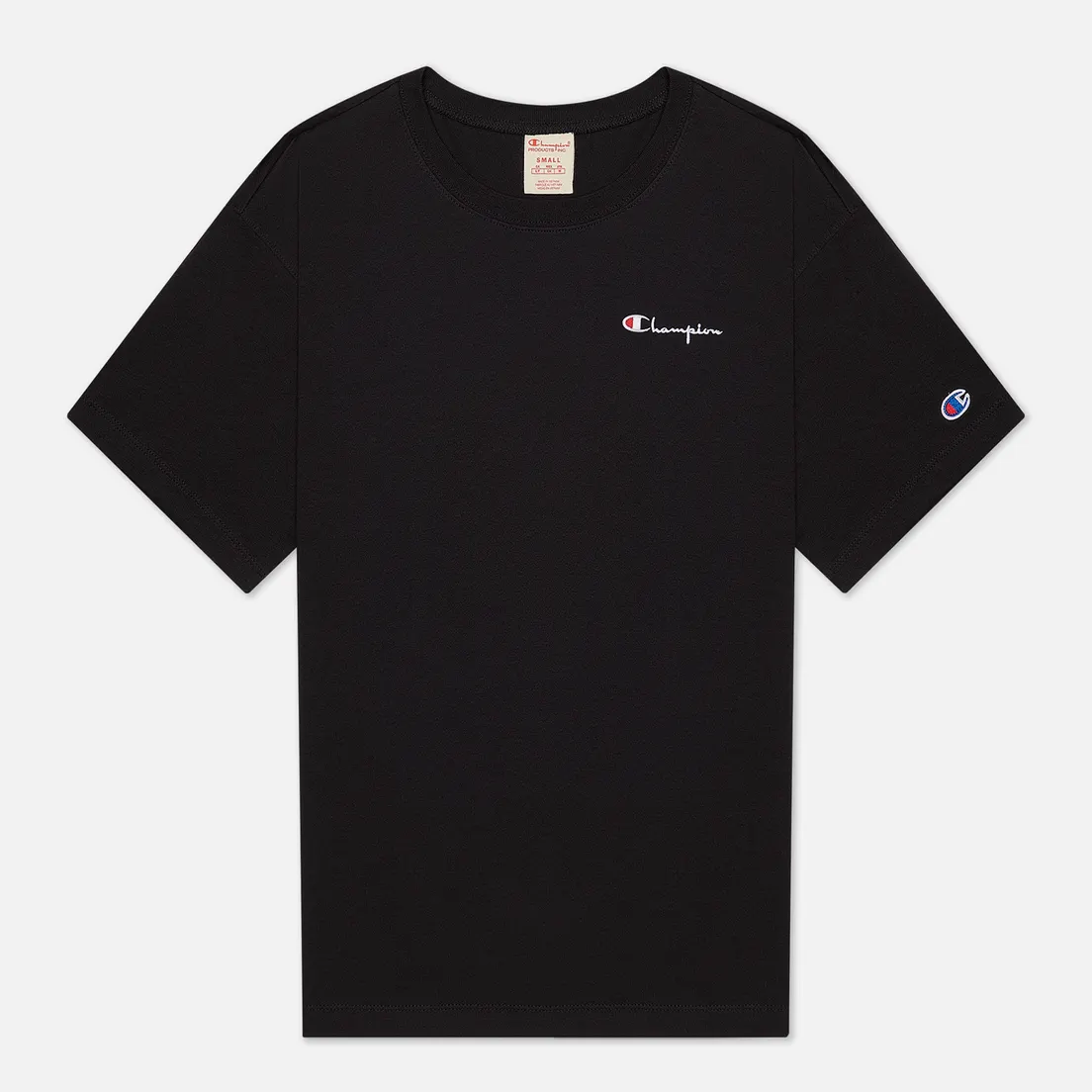 Champion Reverse Weave Мужская футболка Small Script Logo Muscle Fit