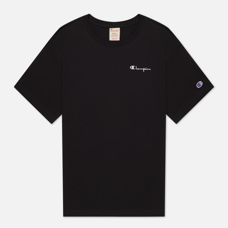 Мужская футболка Champion Reverse Weave Small Script Logo Muscle Fit, цвет чёрный, размер XXL