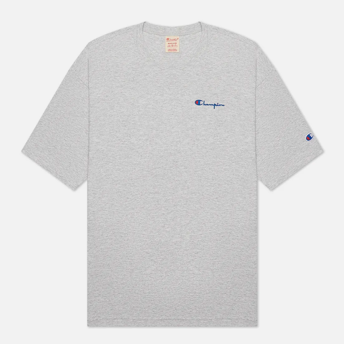 Champion Reverse Weave Мужская футболка Small Script Logo Muscle Fit
