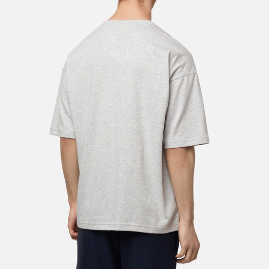 Мужская футболка Champion Reverse Weave Small Script Logo Muscle Fit Light Grey