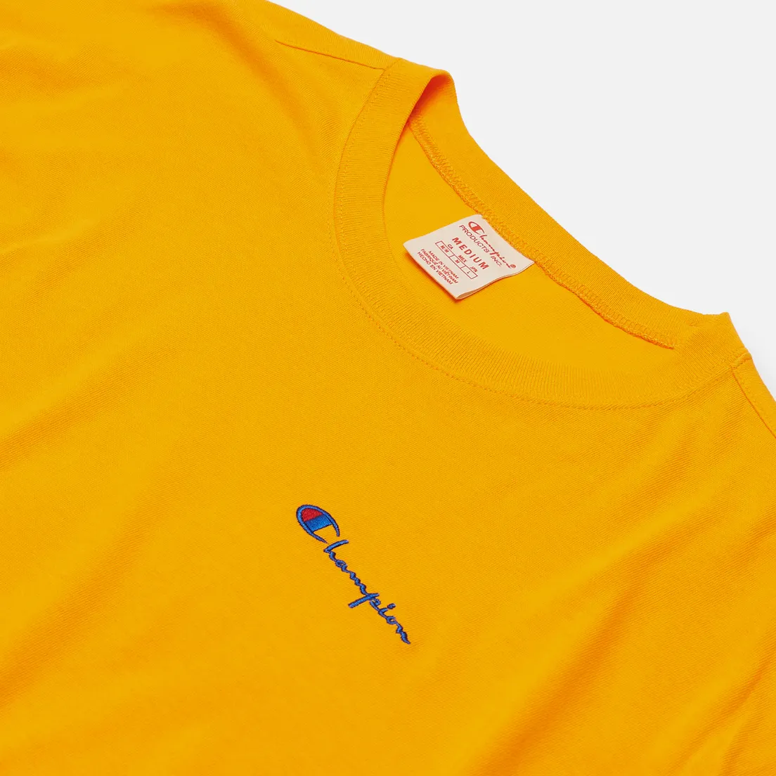 Champion Reverse Weave Мужская футболка Small Script Logo Muscle Fit