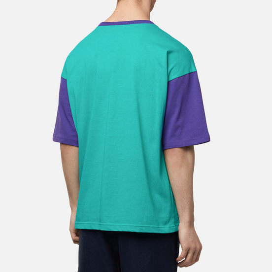 Мужская футболка Champion Reverse Weave Small Script & Logo Sleeve Bicolor Bright Green