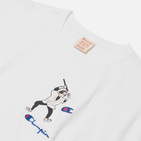 Мужская футболка Champion Reverse Weave Smaurai Character White