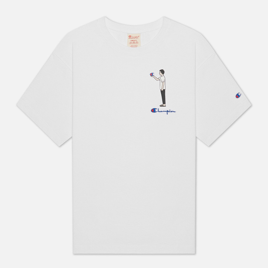 Мужская футболка Champion Reverse Weave Standing Character Off White