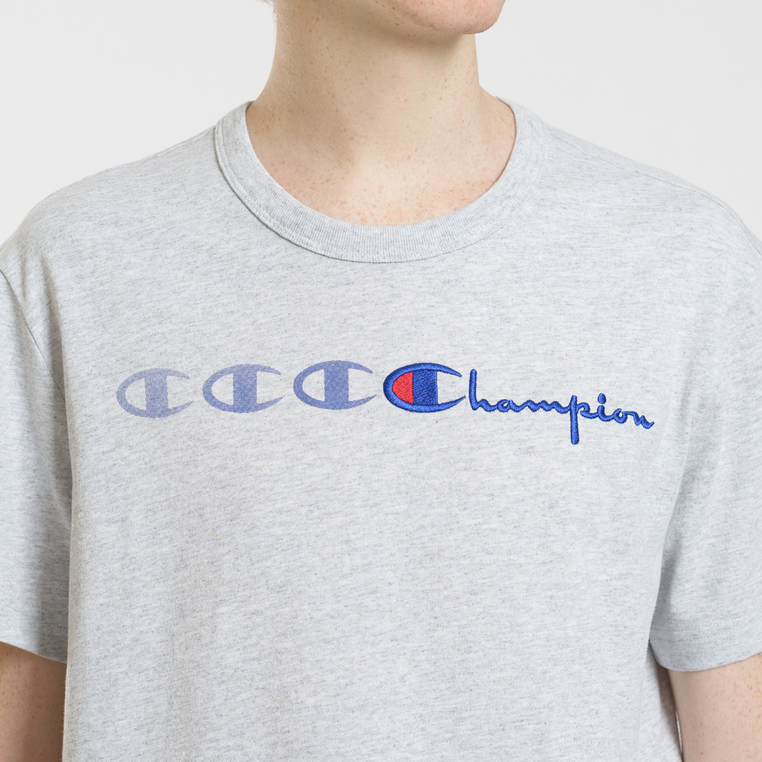 Champion Reverse Weave Мужская футболка Vintage C Logo Print Crew Neck