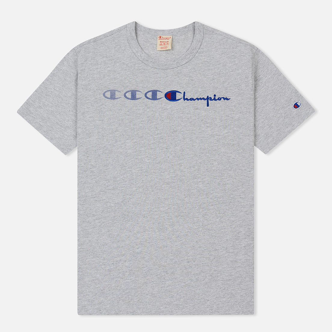 Champion Reverse Weave Мужская футболка Vintage C Logo Print Crew Neck