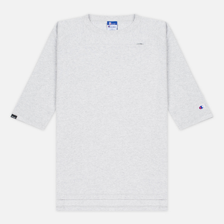 Мужская футболка Champion Reverse Weave x Beams Horizontal Zip Grey Marl