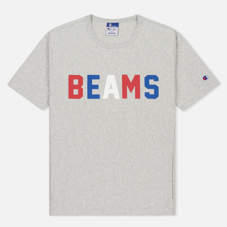 Мужская футболка Champion Reverse Weave x Beams Logo Heather Grey